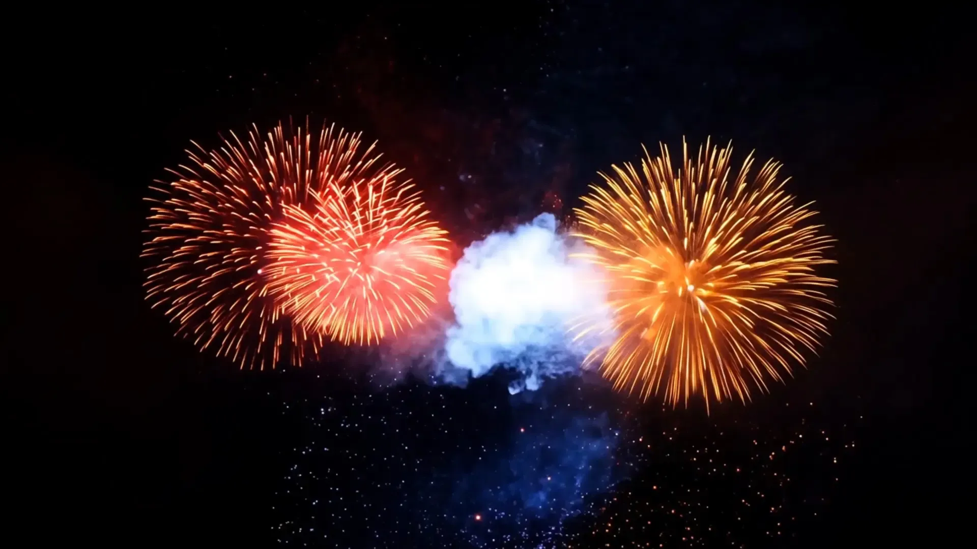 Festive Fireworks Overlay for Event Video Projects